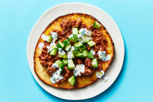 Mediterranean Beef Pitzas