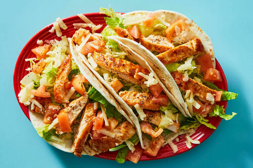 Cheesy Chicken Tacos