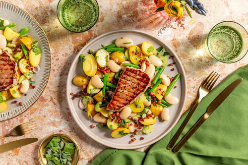 Gegrilltes Gelbflossen-Thunfischsteak