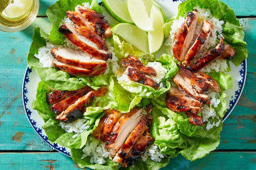 Korean Chicken Lettuce Cups