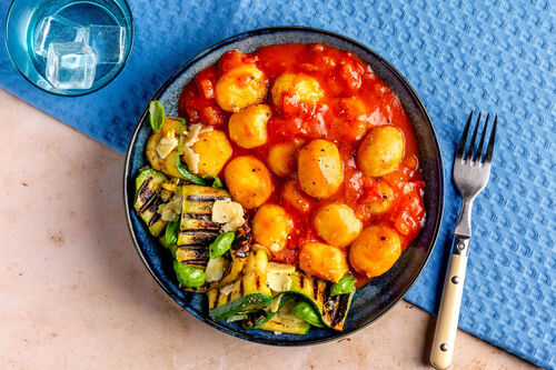 Käse-Gnocchi mit Tomaten-Thymian-Sauce