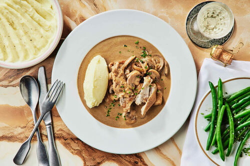 Chicken and Mushroom Fricassée