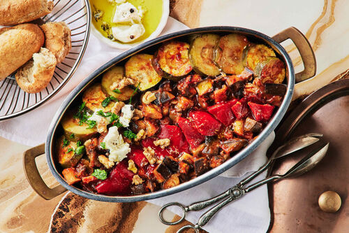 Provençal Ratatouille and Goat Cheese