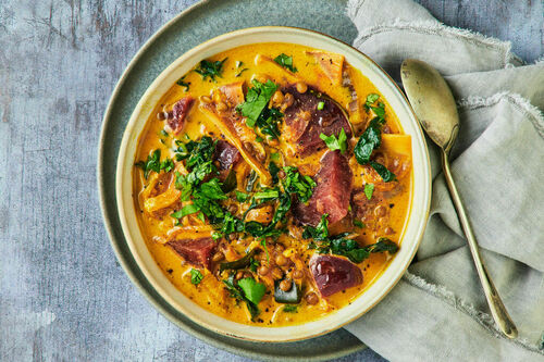 Nutritious Beet and Lentil Soup