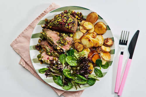 Pistachio and Pesto Roast Beef