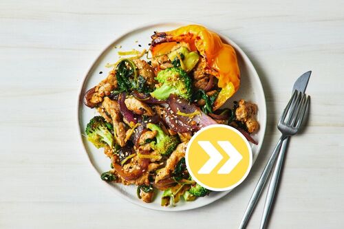 Rice-Free Spicy Ginger Double Pork Stir-Fry