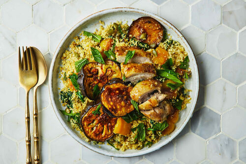 Moroccan-Inspired Chicken and Couscous