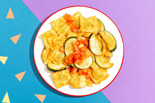 Ricotta-Spinat-Tortelli mit zarter Zucchini