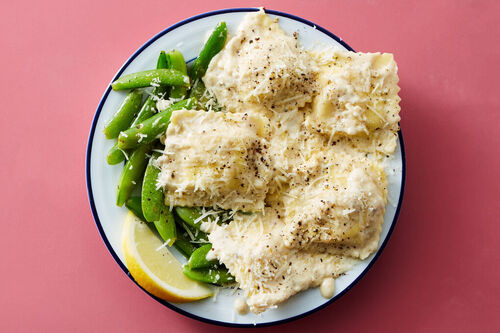 Creamy Lemon-Herb Burrata Ravioli