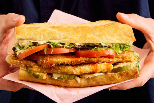 Cornmeal Crusted Flounder Po' boys