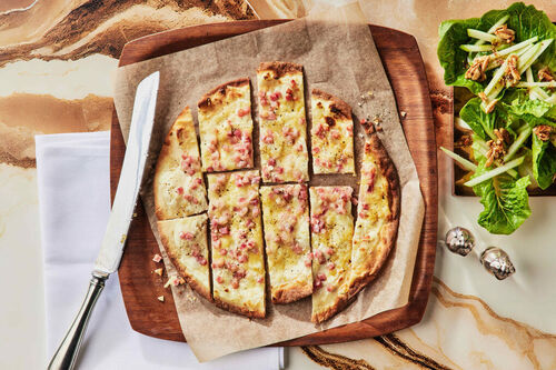 Alsatian Bacon and Onion 'Tart'