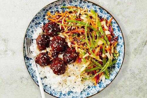 Spicy Soy-Glazed Lamb Meatballs
