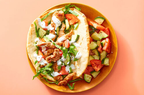 Greek-Inspired Steak Gyro