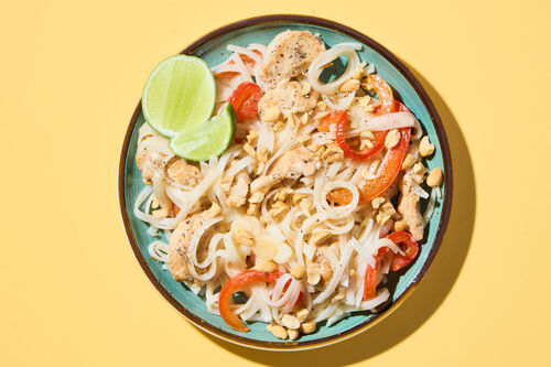 Coconut Rice Noodles with Double Chicken!