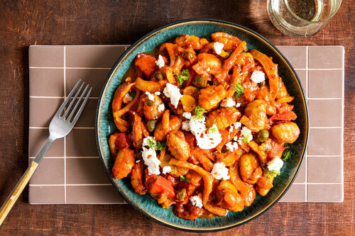 Eenpansgnocchi met feta