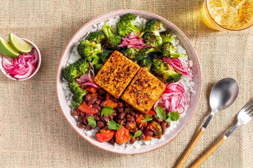 Tex-Mex Feta-Bowl mit Bohnen