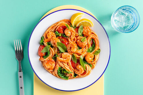 Mediterrane Garnelenpasta