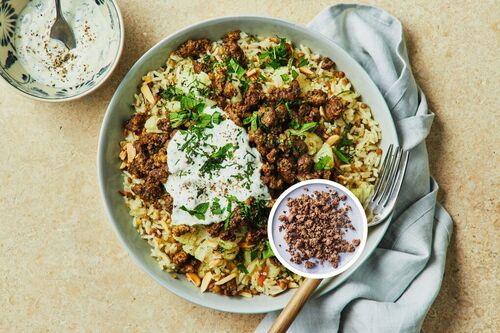 Persian Beef Mince and Lentil Rice