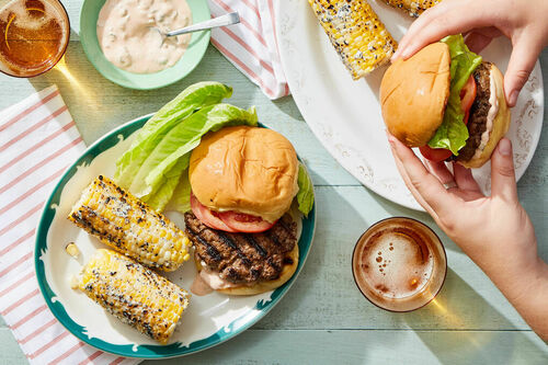 Pastrami Turkey Burger & Thousand Island