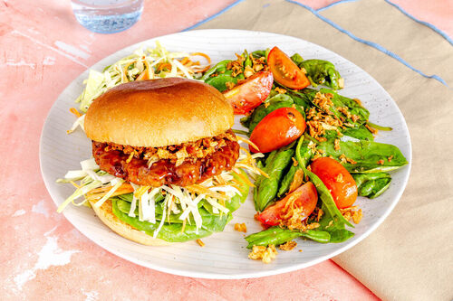 Veganer Teriyaki-Burger