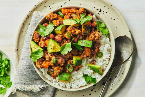 Smoky Barbecue Beef and Pumpkin Bowl