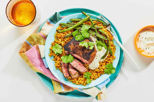 Indian-Spiced Beef Rump Steaks