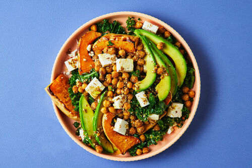 Roast Pumpkin and Kale Bowl