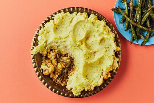 Mild Indian Veggie Cottage Pie