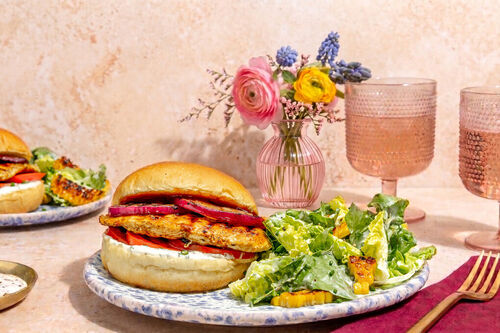 Burger met smokey bio-kip