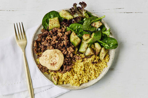 Kofta Beef Hummus Bowl