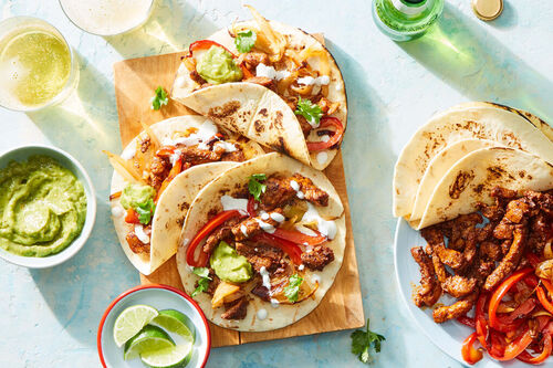 Fajitas with Readymade Chicken