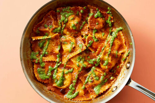 One-Pot Gluten Free-Ravioli Marinara