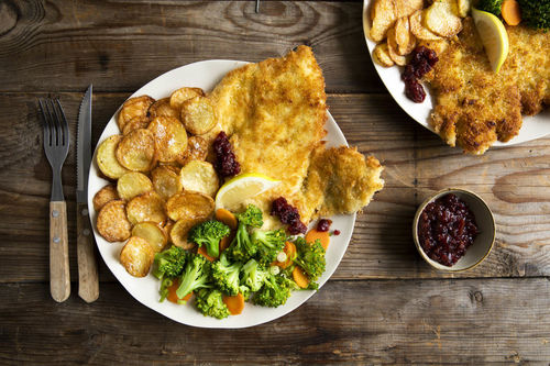 Hähnchenschnitzel mit Cranberrys