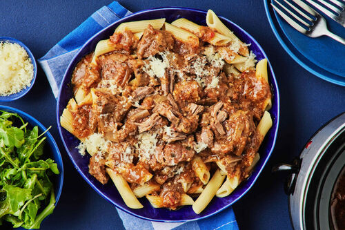 Succulent Lamb Ragu and Penne
