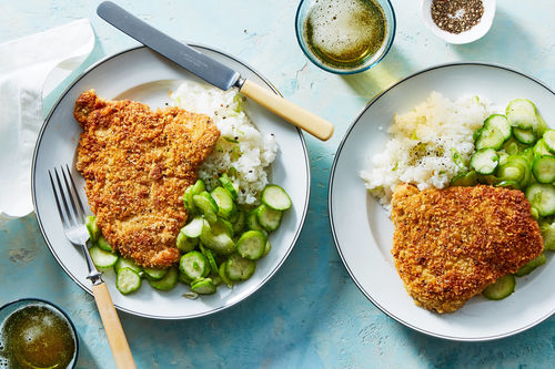 Crispy Chicken Cutlets & Sushi Rice