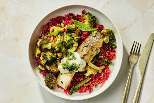 Glow-Up: Roast Moroccan Barramundi