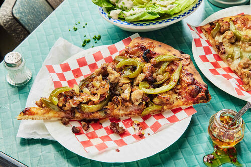 Pizza Shop Pork Sausage and Pepper 'Pie'