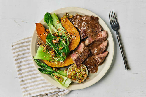Calorie-Conscious Miso Ginger Rump Steak