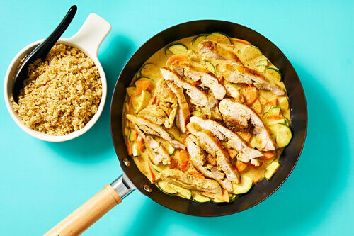 Vadouvan-kip met quinoa