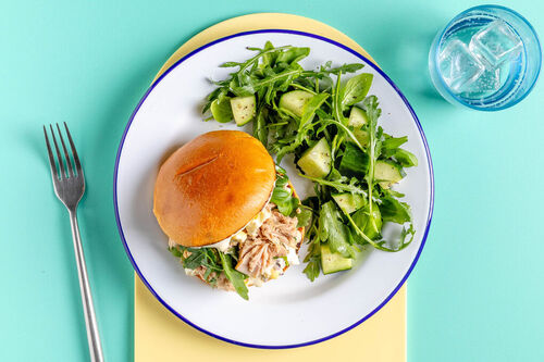 Thunfischsandwich mit Oliven-Ei-Creme