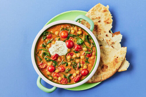 Mild Tomato and Chickpea Curry