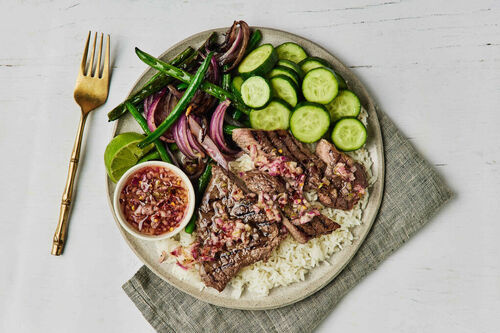 Crying Tiger Steak and Rice