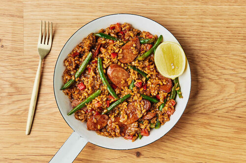 Chorizo and Capsicum Paella