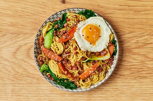 Teriyaki Bacon Noodles