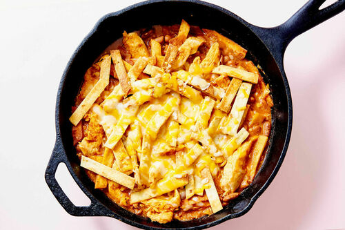 Chilaquiles with Readymade Chicken