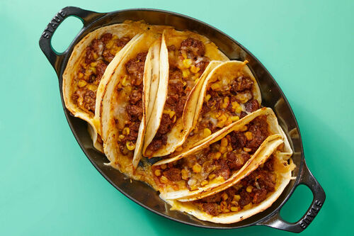 Cheesy Chicken & Corn Taco Bake
