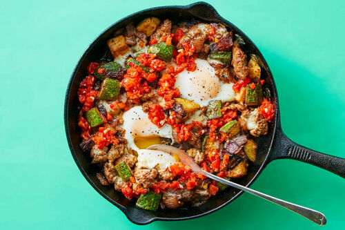 Low-Carb Cowboy Skillet Chicken Hash