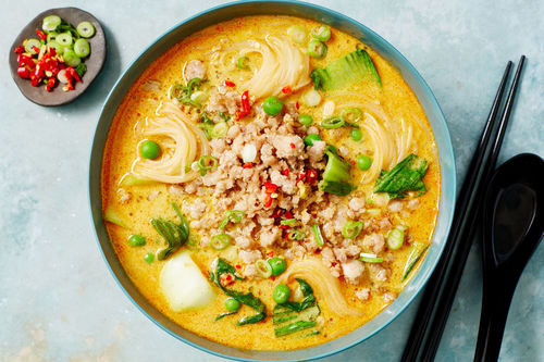 Stir-Fried Pork Laksa