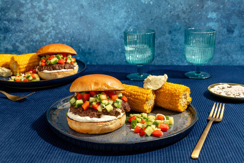 Smashburgers van bio-rundergehakt