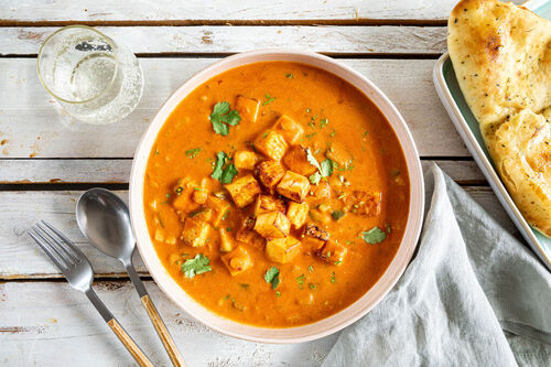 Snelle curry met courgette en paneer